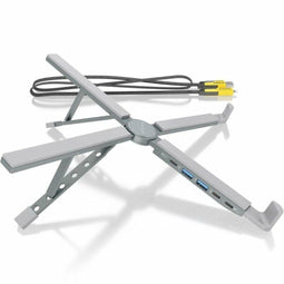 Aisens ASUC-4P021-GR - Notebook-standaard - Met houder - Grijs