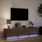 vidaXL - Tv-meubel - met - LED - 165x34x40 - cm - bewerkt - hout - bruin - eikenkleurig
