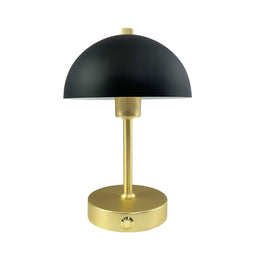 Malmö Special Edition - LED tafellamp - Oplaadbaar - Zwart/Brass