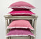 Dutch Decor BURTO - Sierkussen van gewassen katoen Heather Rose 45x45 cm - roze - Inclusief binnenkussen