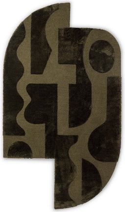 Brink en Campman - Brink en Campman Twinset Mural Forest 121107 Vloerkleed - 160x280 - Rechthoek - Laagpolig Tapijt - Modern - Groen