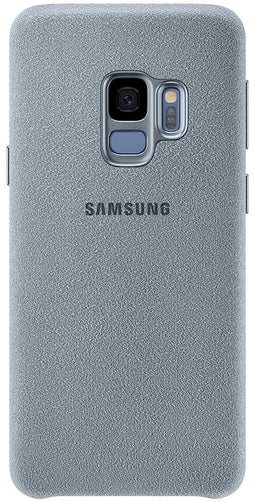 Samsung Galaxy S9 - Alcantara Cover - Krasbestendig Schokbestendig - Grijs