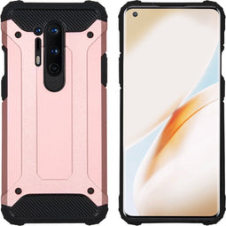 iMoshion Hoesje Geschikt voor OnePlus 8 Pro Hoesje - iMoshion Rugged Xtreme Backcover - Rosé