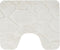 Dutch House Toiletmat Nancy - WC Mat 60x50cm - Beige - Antislip - Toiletmat met uitsparing - Badkamer Mat - Snel Absorberend - Snel Drogende Toiletmat