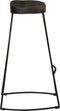 vidaXL - Barkrukken - 2 - st - zwart - 45x40x78 - cm - massief - mangohout