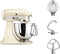 KitchenAid Artisan 5KSM125 - Keukenrobot - 300W - 4,8L RVS kom - Amandelwit