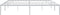 vidaXL - Bedframe - metaal - wit - 180x200 - cm