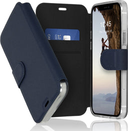 Accezz Hoesje Geschikt voor iPhone 12 Pro / 12 Hoesje Met Pasjeshouder - Accezz Xtreme Wallet Bookcase - Donkerblauw