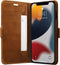 Dbramante1928 iPhone 13 Pro Max - Flip cover - Magneetsluiting en ruimte voor pasjes - Cognac