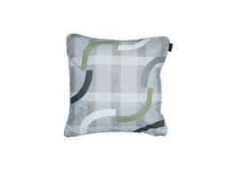 Madison - Sierkussen met paspel ca. 50x50 cm Tess sage Madison