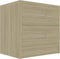 vidaXL - Nachtkastjes - 2 - st - 40x30x40 - cm - bewerkt - hout - sonoma - eikenkleurig