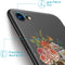 iMoshion Hoesje Geschikt voor iPhone SE (2022) / SE (2020) / 8 / 7 Hoesje Siliconen - iMoshion Design hoesje - Zwart / Flower Skull