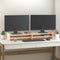 vidaXL - Monitorstandaard - 100x27x15 - cm - massief - grenenhout