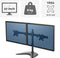 Fellowes 8043701 - Seasa™ dubbele vrijstaande monitor arm - geschikt voor 2 schermen 13-32 inch tot 8kg elk