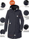 Damen Funktionsparka Parka/manteau impermeable avec capuche amovible Femme