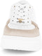 Gabor 66.485.53 - Dames Sneakers - Wijdtemaat G - Wit/Beige