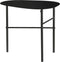 Mica Decorations Fonda Bijzettafel - Metaal - Ovaal - Zwart - L43,5 x B29,5 x H40 cm