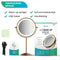 Mirlux Make Up Spiegel - LED Verlichting 10x Vergroting Goud (3)
