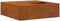 vidaXL - Tuhaard - met - Houtopslag - 100x100x30 - cm - Weerbestendig - Staal