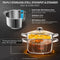 Royalty Line® C8L Stoompan Inductie - 8 Liter / Ø 24 cm - Soeppan Voor Alle Warmtebronnen - RVS Deksel met Couscous Pan