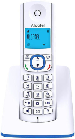 Alcatel F530 - DECT-telefoon - Handsfree Nummerherkenning - Blauw/Wit