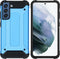iMoshion Hoesje Geschikt voor Samsung Galaxy S21 FE Hoesje - iMoshion Rugged Xtreme Backcover - Lichtblauw