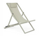 Bizzotto Ligstoel Taylor Breeze - Aluminium & Textileen - Verstelbare rugleuning - Grijs