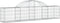 vidaXL - Schanskorven - 10 - st - gewelfd - 200x30x40/60 - cm - gegalvaniseerd - ijzer