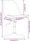 vidaXL - Eetkamerstoelen - draaibaar - 4 - st - stof - bruin