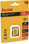 Kodak Ultra Performance EKMSD128GXC10HPRK - 128GB SDXC-kaart - 4K Ultra HD Class 10 UHS-I U3 V30 A1 - Zwart