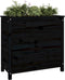 vidaXL - Plantenbak - 82,5x40x78 - cm - massief - grenenhout - zwart