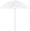 vidaXL - Strandparasol - Hawaï - 240 - cm - wit