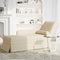 vidaXL - Chaise - longue - met - bolster - en - rechterarmleuning - linnen