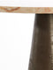 Light & Living Ronde Bijzettafel Ynez - Marmer - 36cm - Roze/Donkerbruin