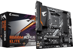 Gigabyte B550M AORUS Elite - Moederbord - AM4 Socket - PCIe 4.0 - Micro-ATX