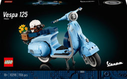 LEGO Vespa 125 - Bouwset voor Volwassenen - 1106 onderdelen - Pastelblauw (10298)