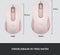 Logitech Signature M650 L - Draadloze muis - Ergonomisch ontwerp - Roze