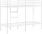 vidaXL - Stapelbed - zonder - matras - 75x190 - cm - staal - wit