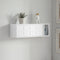 SoBuy FHK18-W - Wandkapstok - Schuifdeuren & Plank - Wit