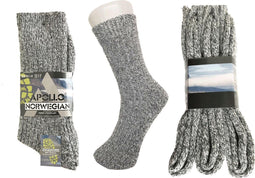 Apollo Noorse Sokken - Set van 6 paar - Warm en comfortabel - Grijs (6 paar)