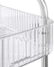 vidaXL - Opbergtrolley - 3-laags - 37x28x68 - cm - acryl - transparant
