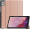Lunso - Geschikt voor Lenovo Tab M9 (9 inch) - Tri-Fold Bookcase hoes - Rose Goud