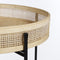 Mica Decorations Leandro - Bijzettafel - Set van 2 - H53 x Ø45 cm - Zwart (2 stuks)