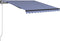 vidaXL - Luifel - automatisch - uittrekbaar - 300x250 - cm - blauw - en - wit