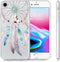 iMoshion Hoesje Geschikt voor iPhone SE (2022) / SE (2020) / 8 / 7 Hoesje Siliconen - iMoshion Design hoesje - Transparant / Meerkleurig / Dreamcatcher