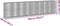 vidaXL - Schanskorf - 850x100x200 - cm - gegalvaniseerd - ijzer - zilverkleurig