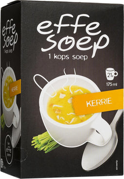 Effe soep - Effe Soep 1-kops, kerrie, 175 ml, doos van 21 zakjes