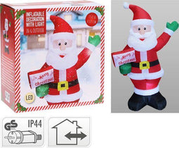 Opblaasbare Kerstman 125cm - LED-verlichting - IP44 - met adapter
