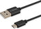 Savio CL-129 - USB A naar USB C - 2 m - Zwart