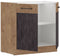 ROCK - Lage kast - 80 cm - Lancelot eik en matera grijs - COOK